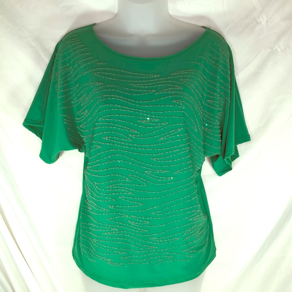 Bleeker & McDougal Sequin Beaded Top